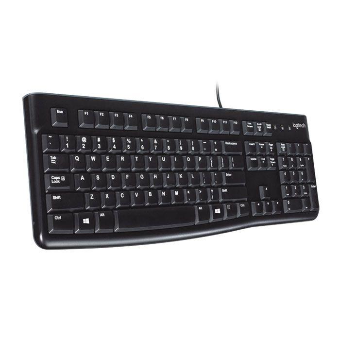 Bàn phím Logitech K120 | Đen, 104 phím, Có dây