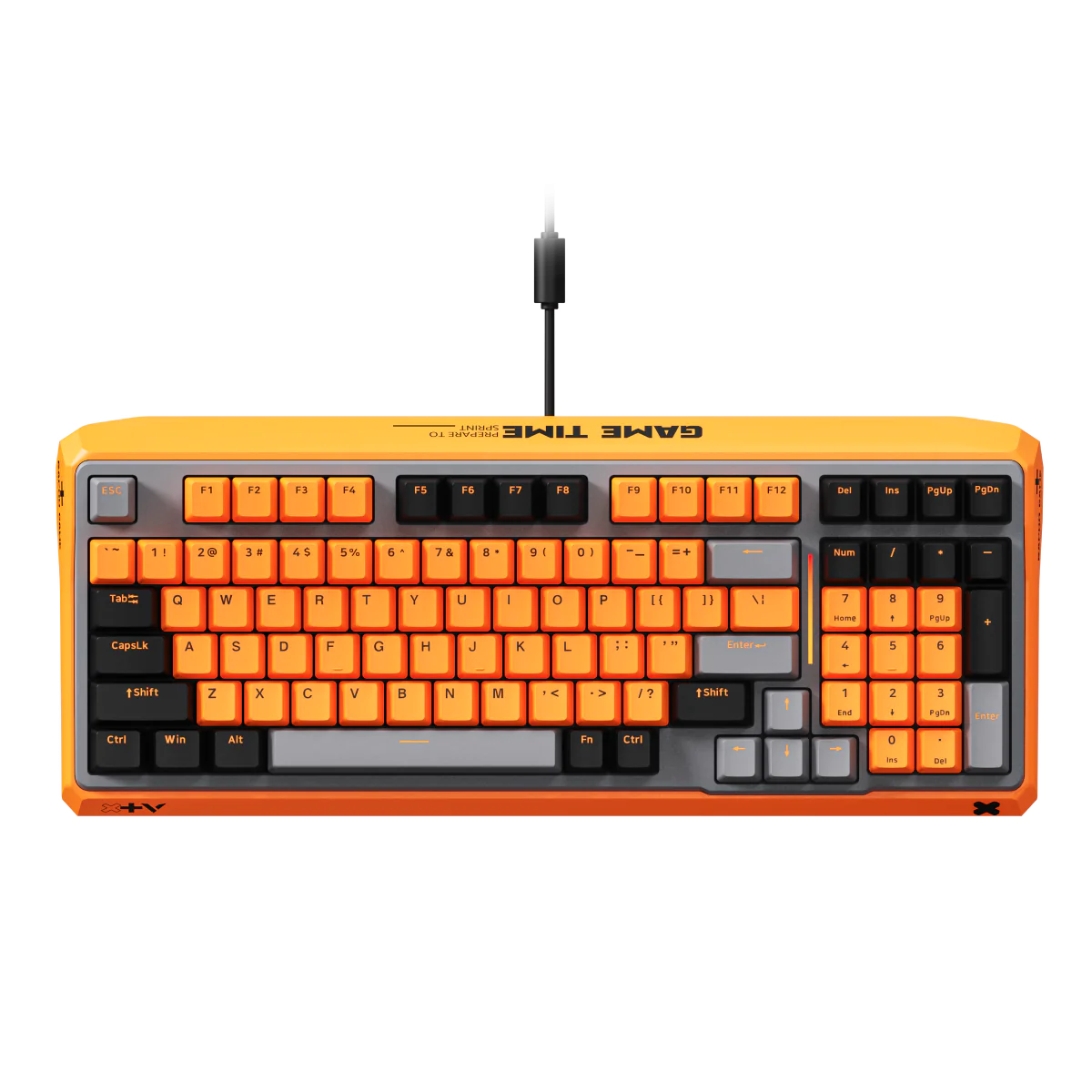 Bàn phím gaming ESK750-98 | Orange Grey Black, Blue Switch