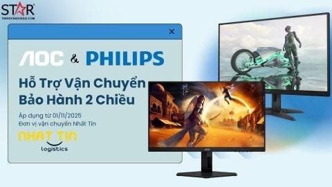 AOC & Philips Chính Thức Hỗ Trợ Vận Chuyển Bảo Hành 2 Chiều Qua Nhất Tín Trên Toàn Quốc (Áp Dụng Từ 01/11/2025)